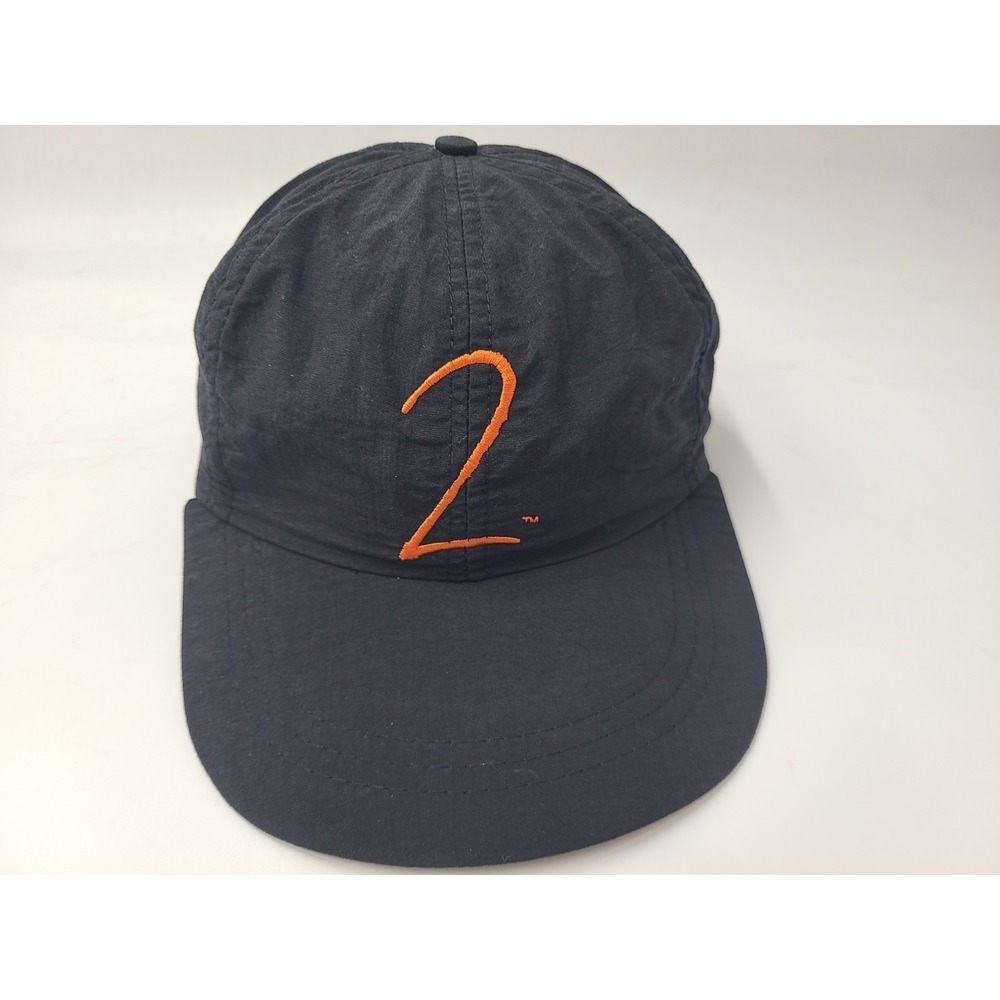 Vintage ESPN 2 Swingster Snapback Hat Cap Sports TV Channel 90s Men Black Orange